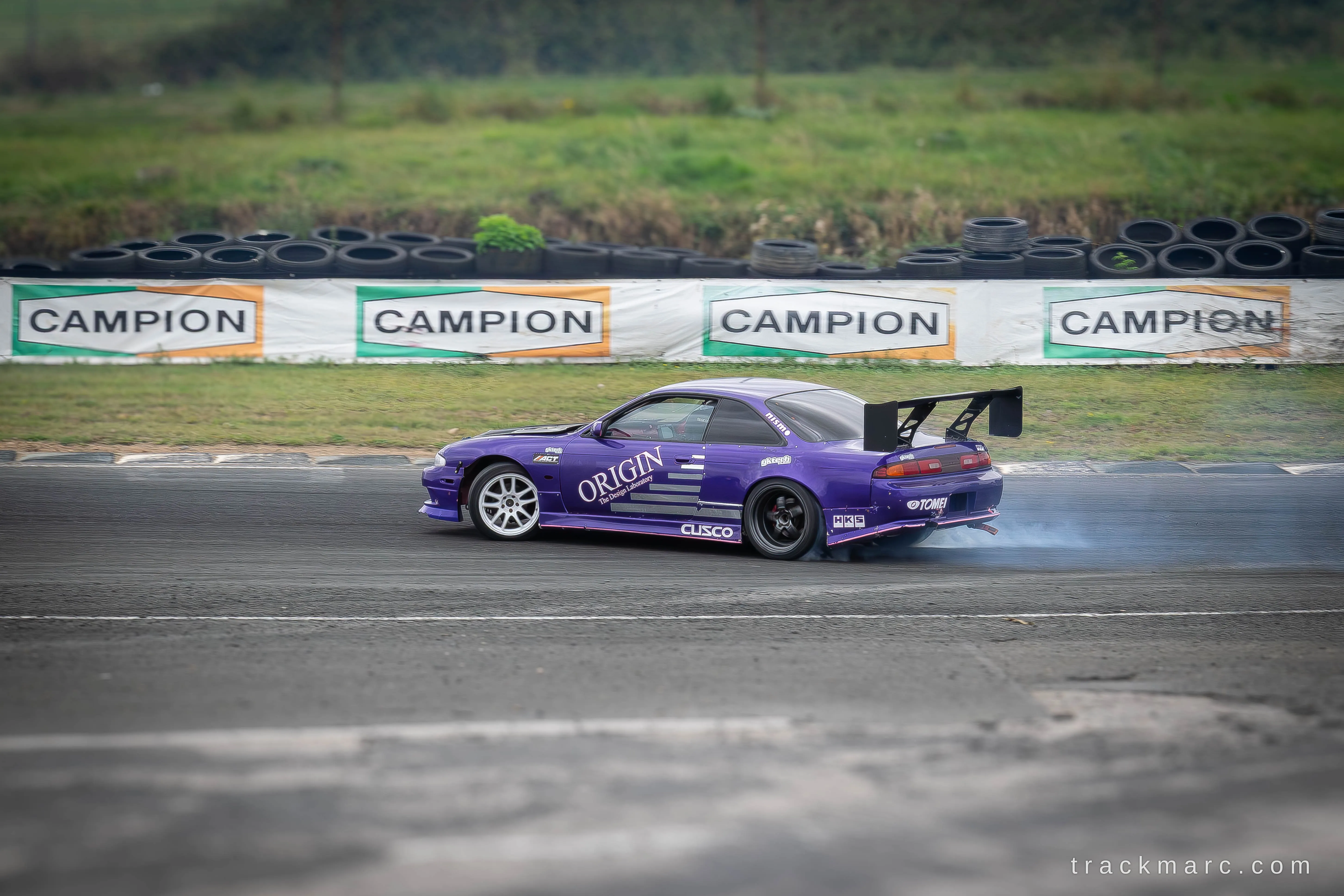 Purple Nissan Silvia S14 at Drift Games