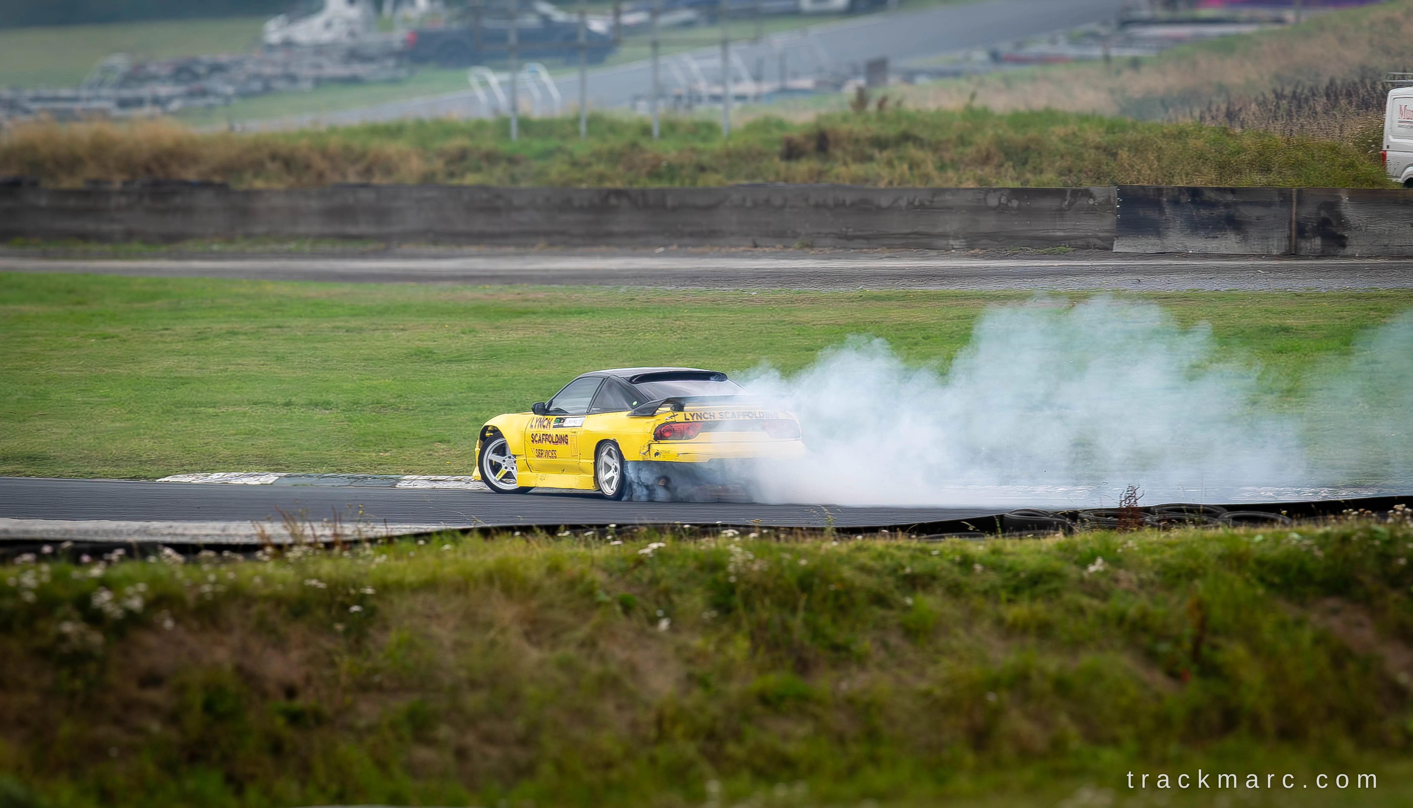 Yellow Nissan 180SX at Drift Games
