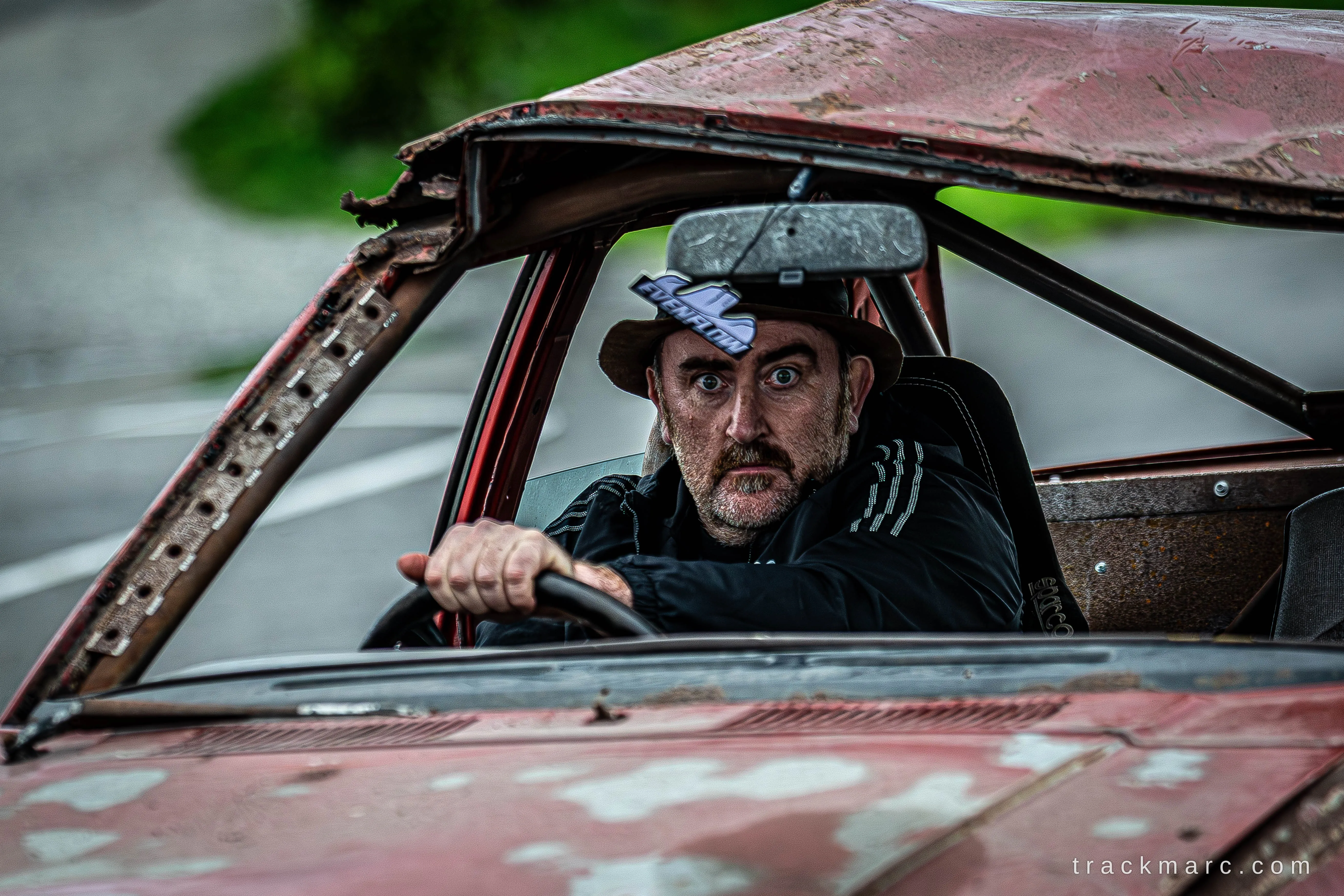 Driver in the cockpit — 130 Showdown