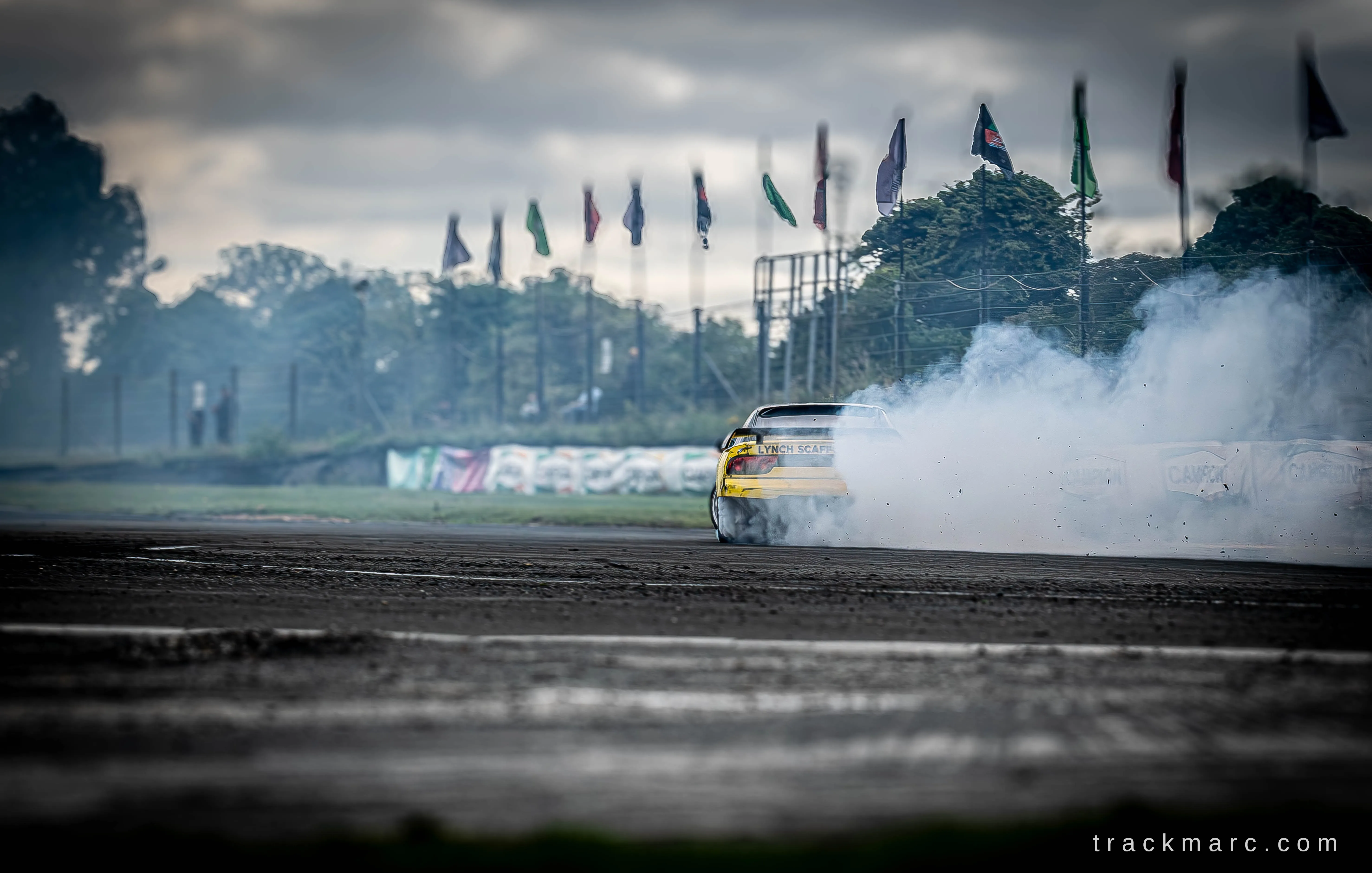 Yellow drift car at Drift Games
