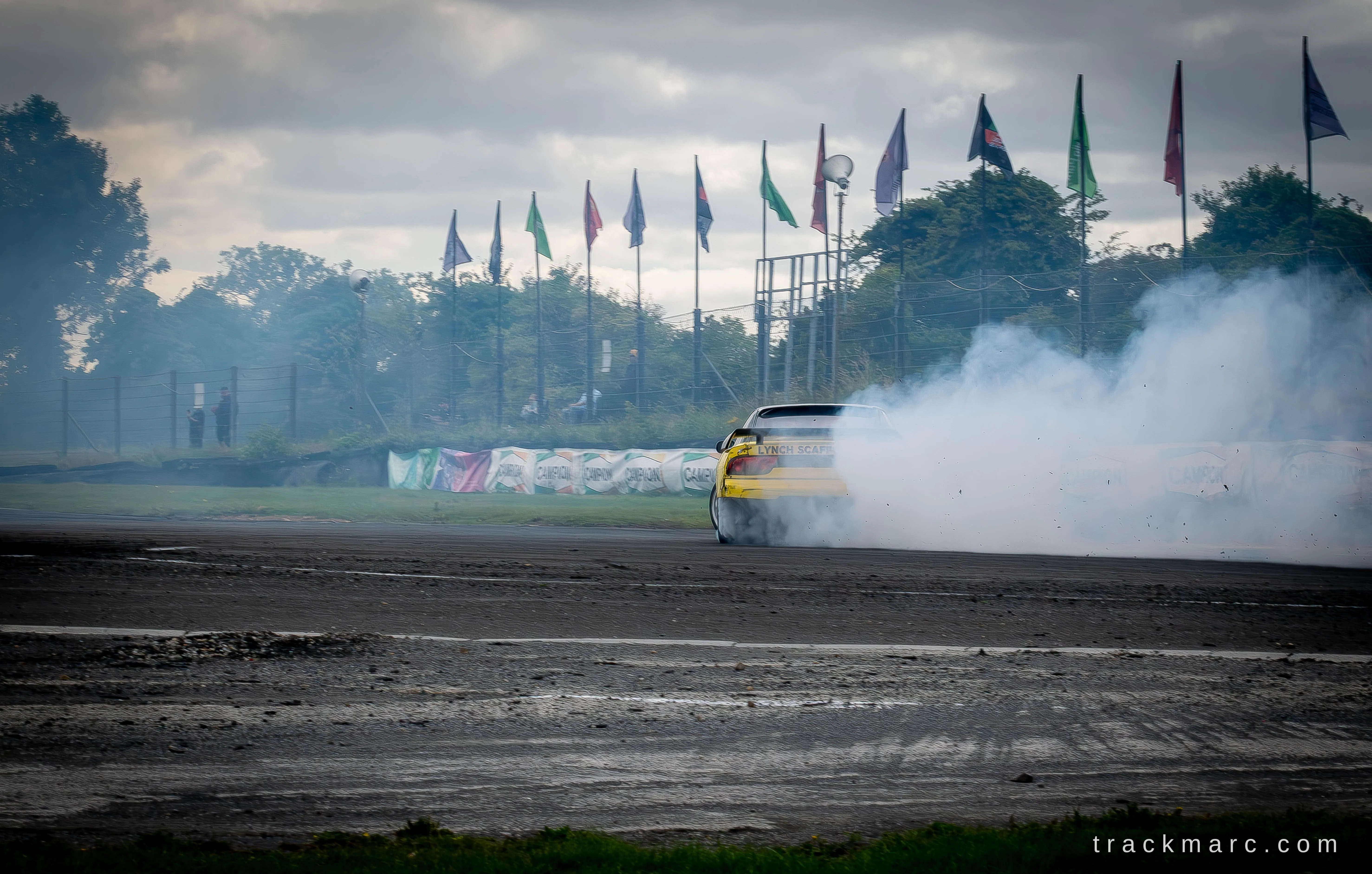 Yellow drift car at Drift Games