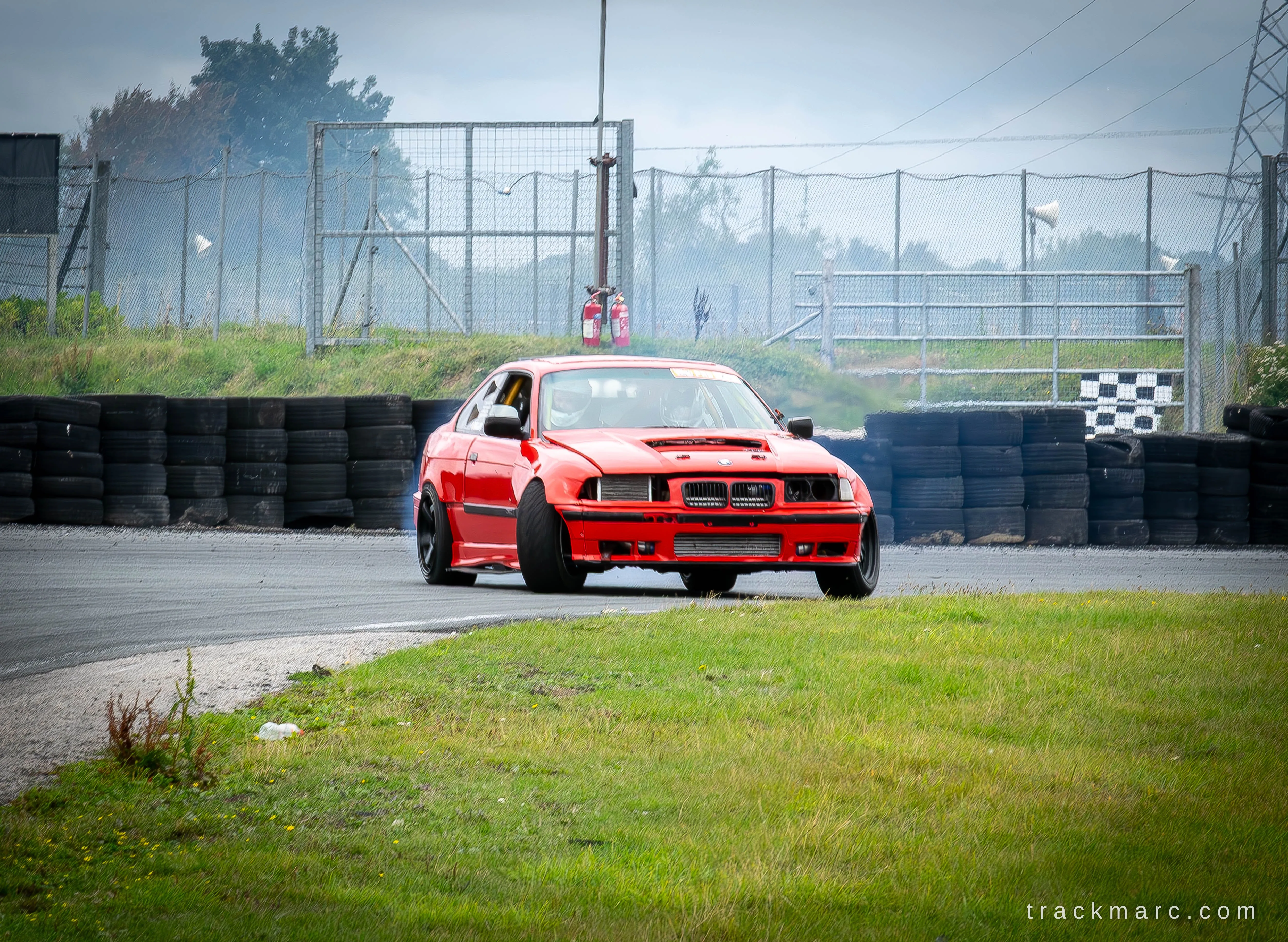 Red BMW E36 drift car at Drift Games