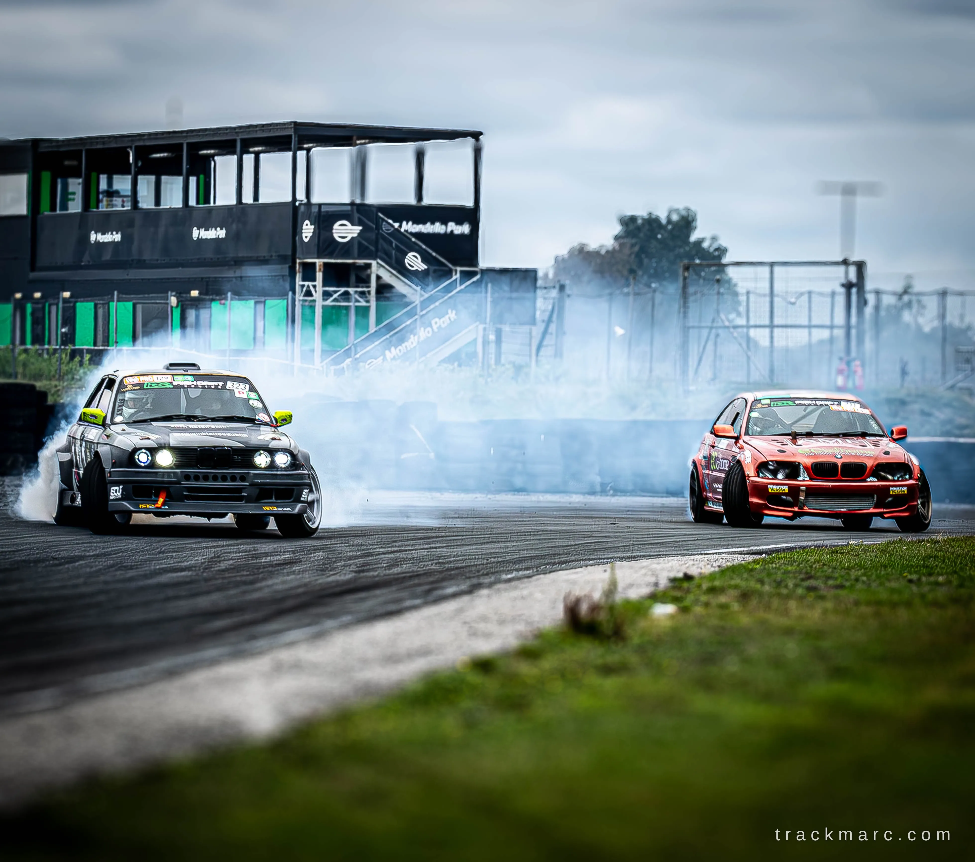 BMW E30 and BMW E46 drifting at Mondello Park
