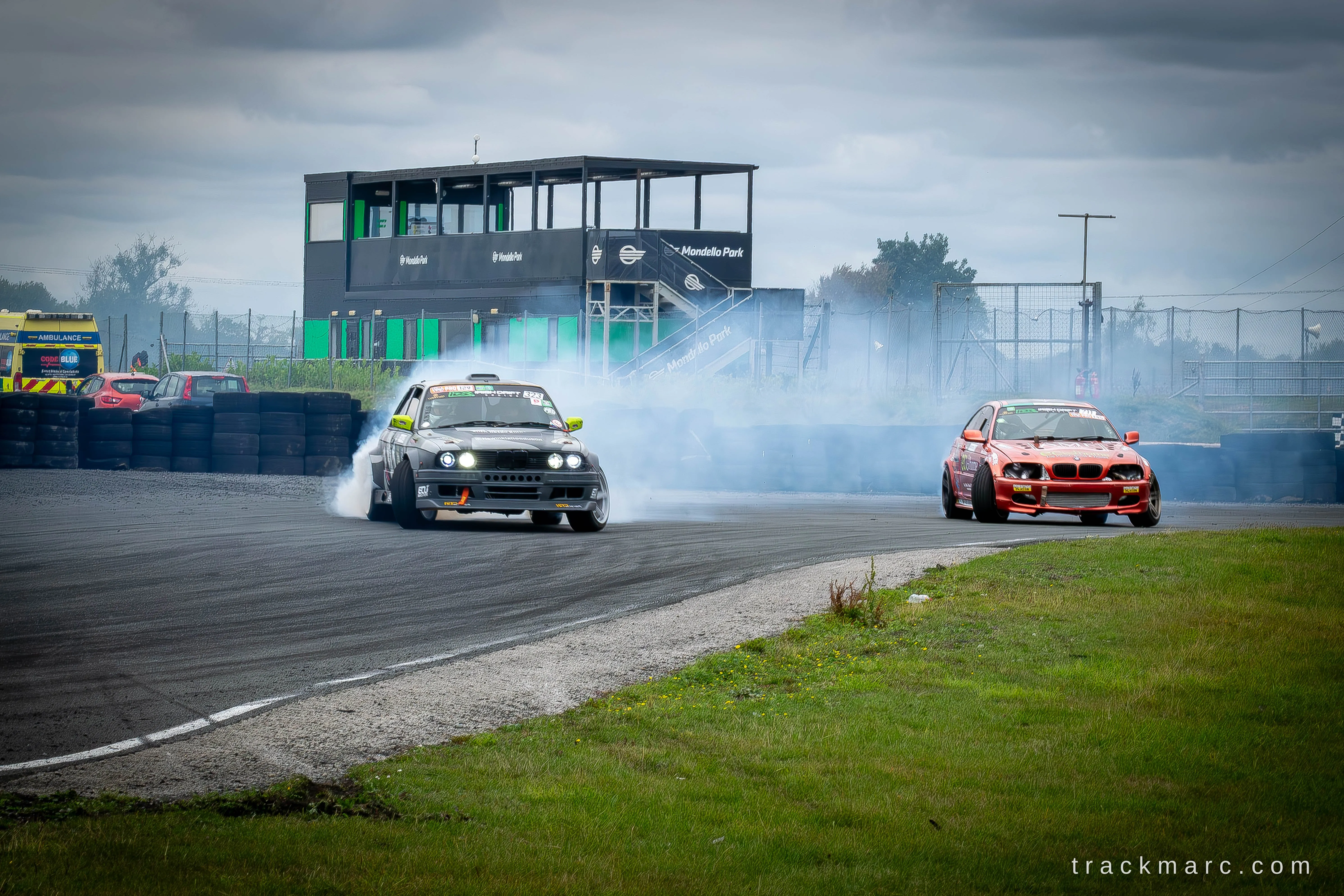 BMW E30 and BMW E46 drifting at Mondello Park