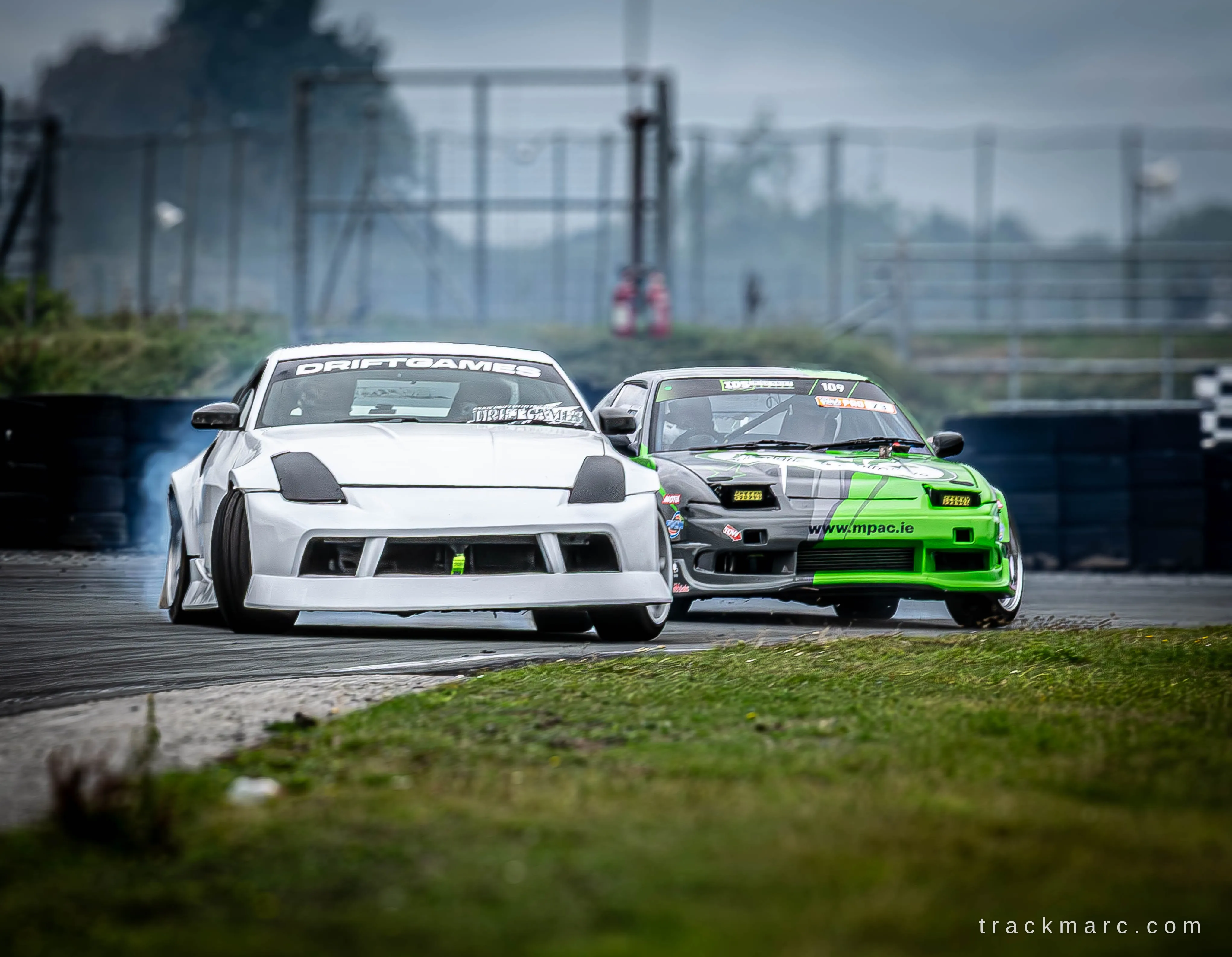 Nissan 350Z and Nissan 180SX at Drift Games