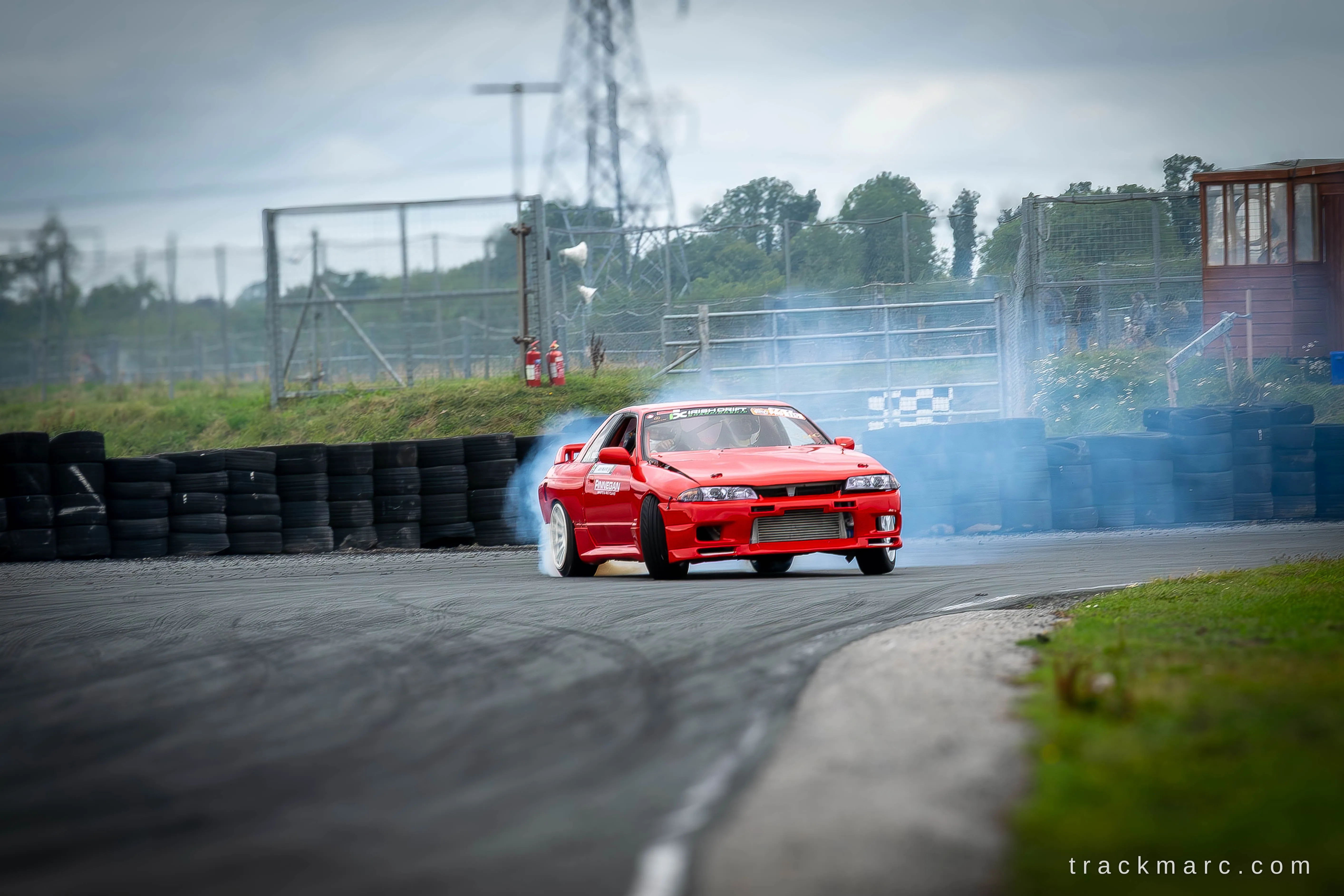 Red Nissan Skyline R32 at Drift Games
