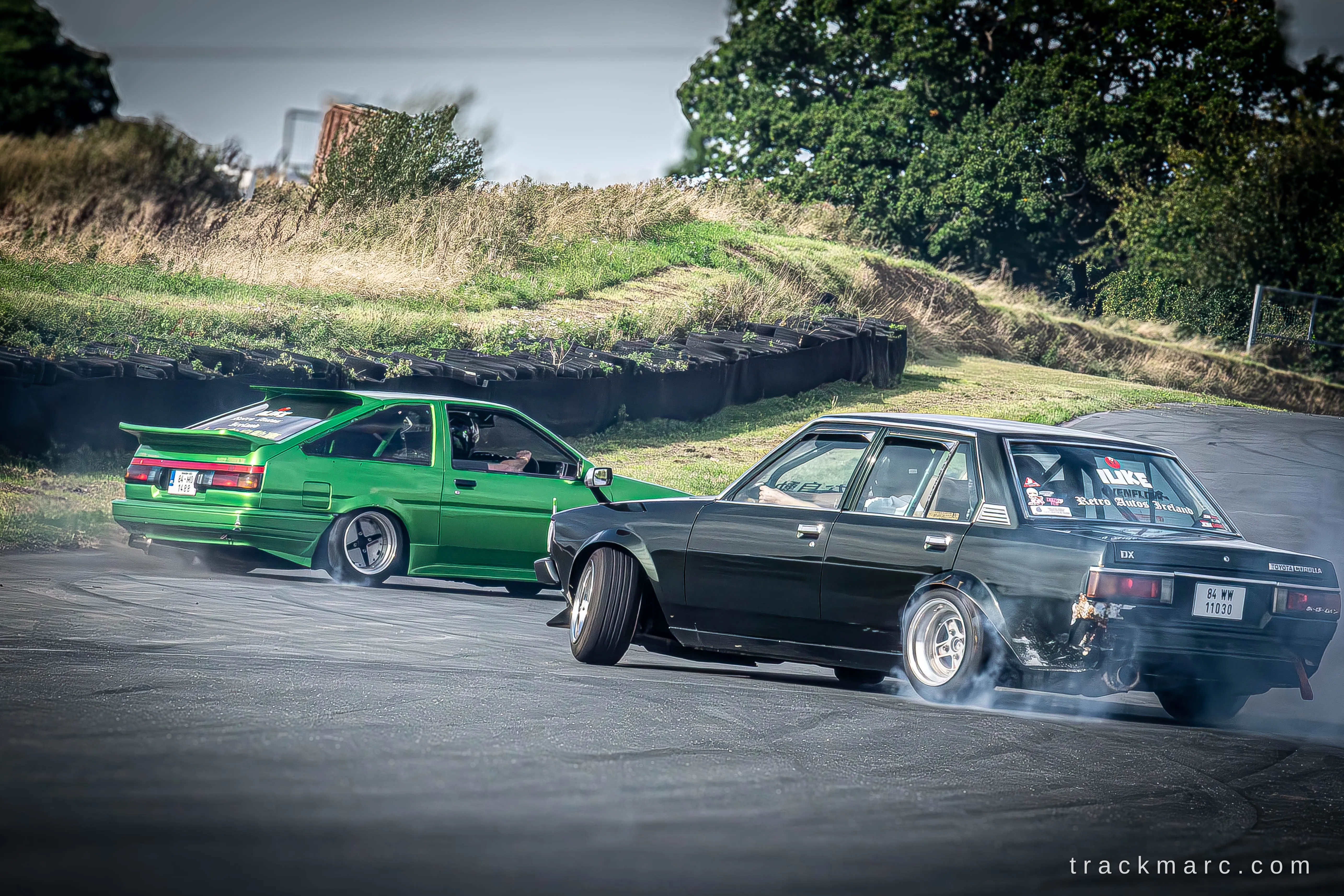Toyota AE86 and Corolla DX at 86 Fest