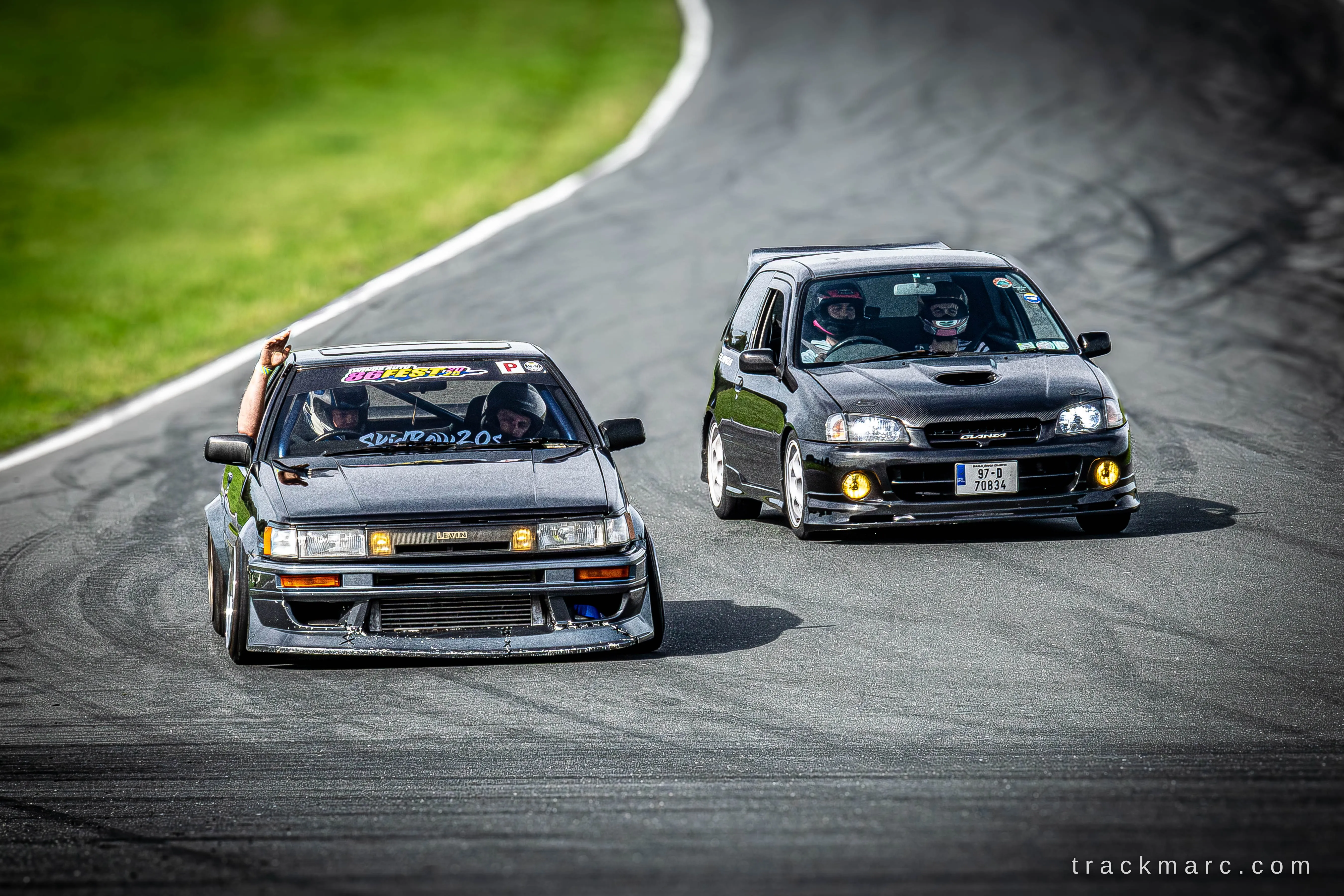 Toyota Levin and Starlet Glanza at 86 Fest