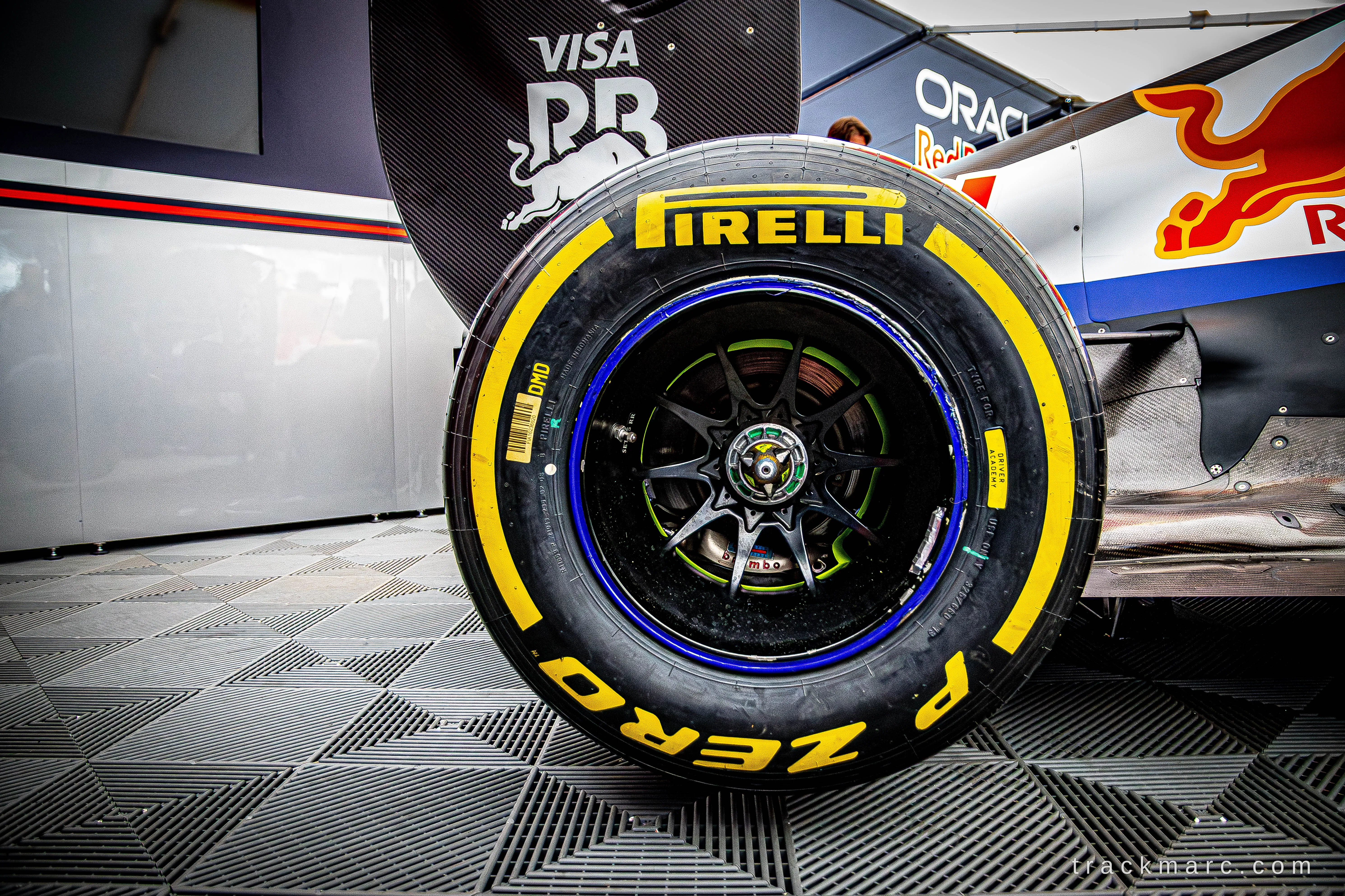 Pirelli P Zero tyre detail — Red Bull Homerun
