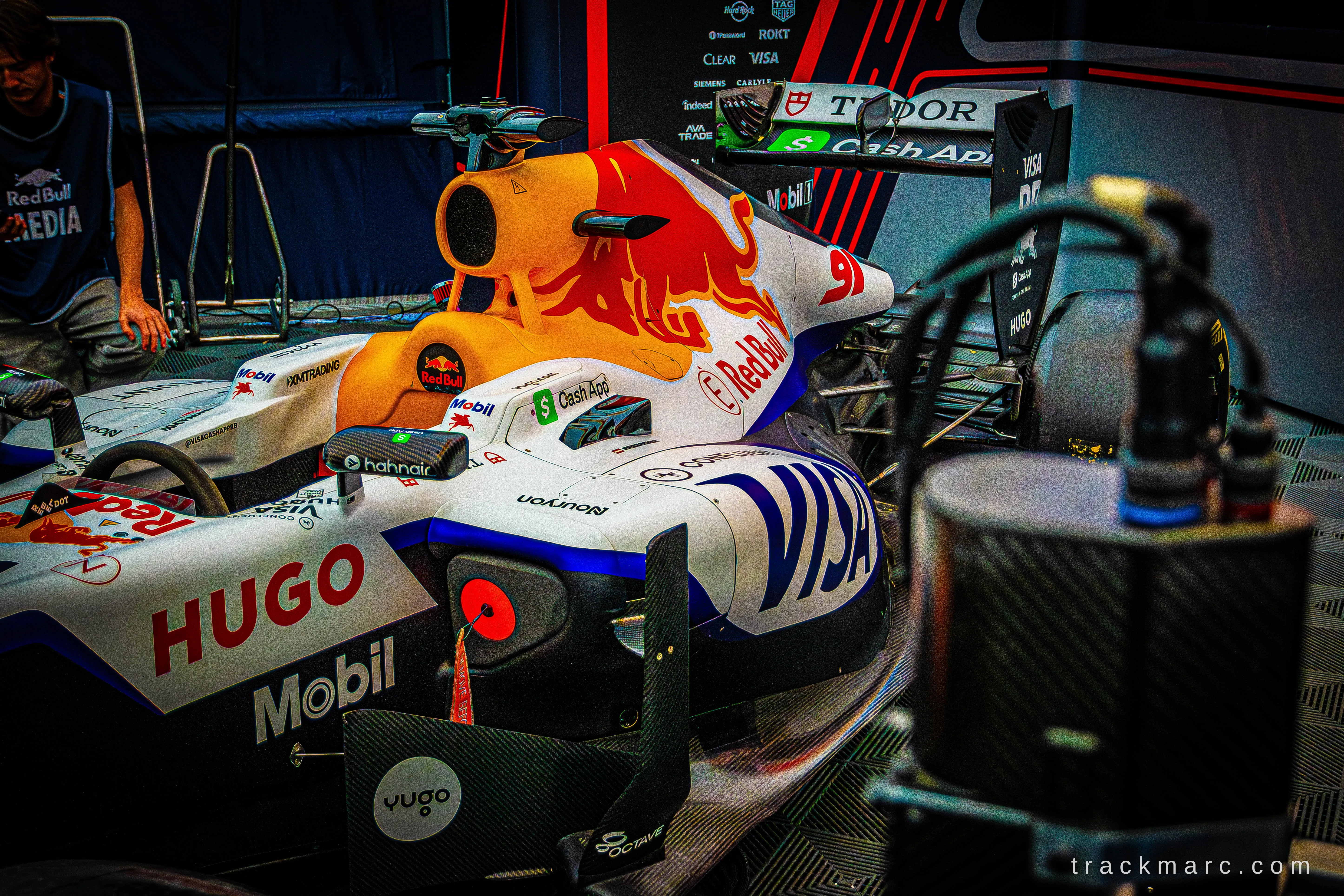 Visa Cash App RB F1 car at Red Bull Homerun
