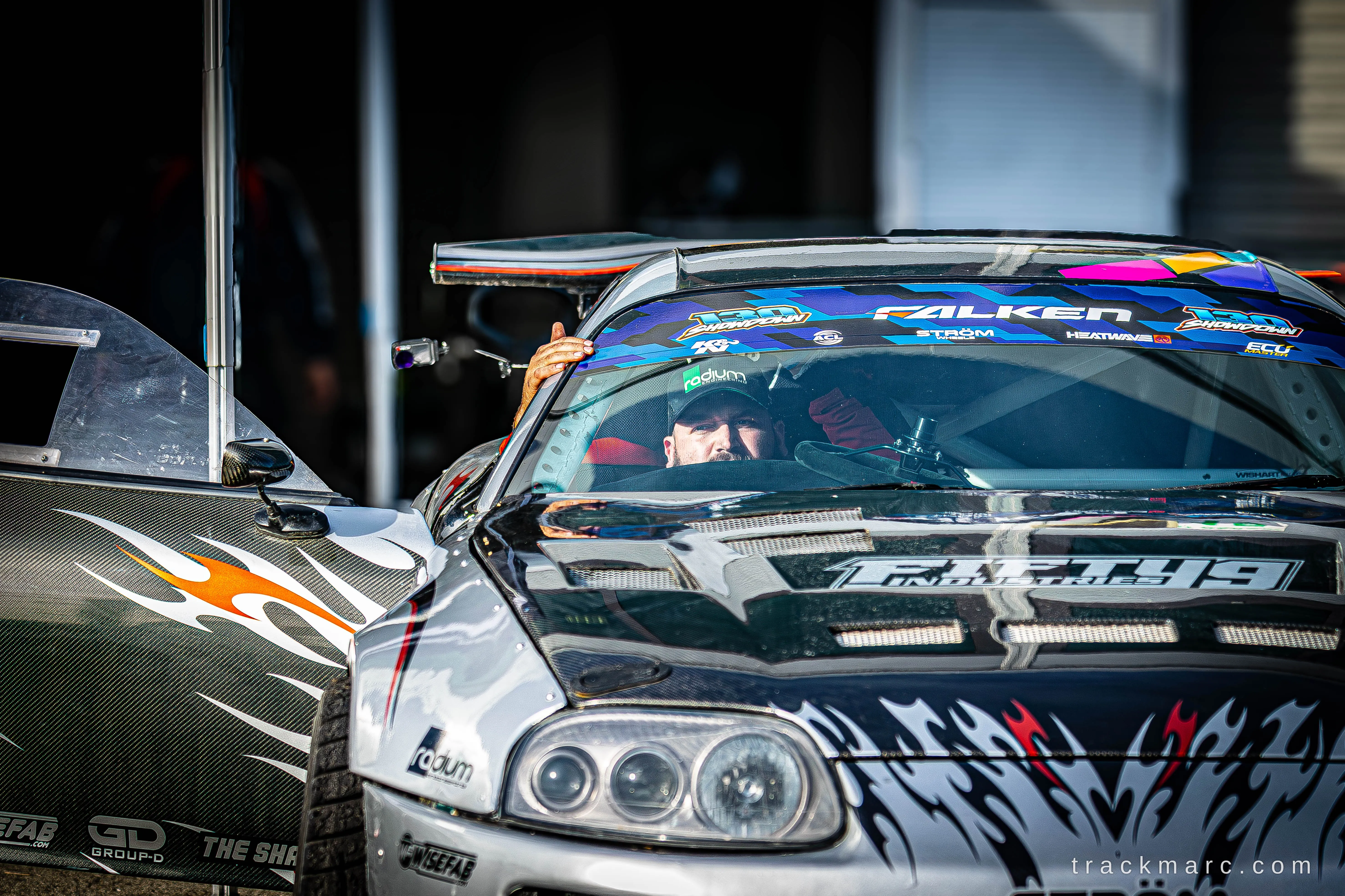 Toyota Supra drift car at 130 Showdown