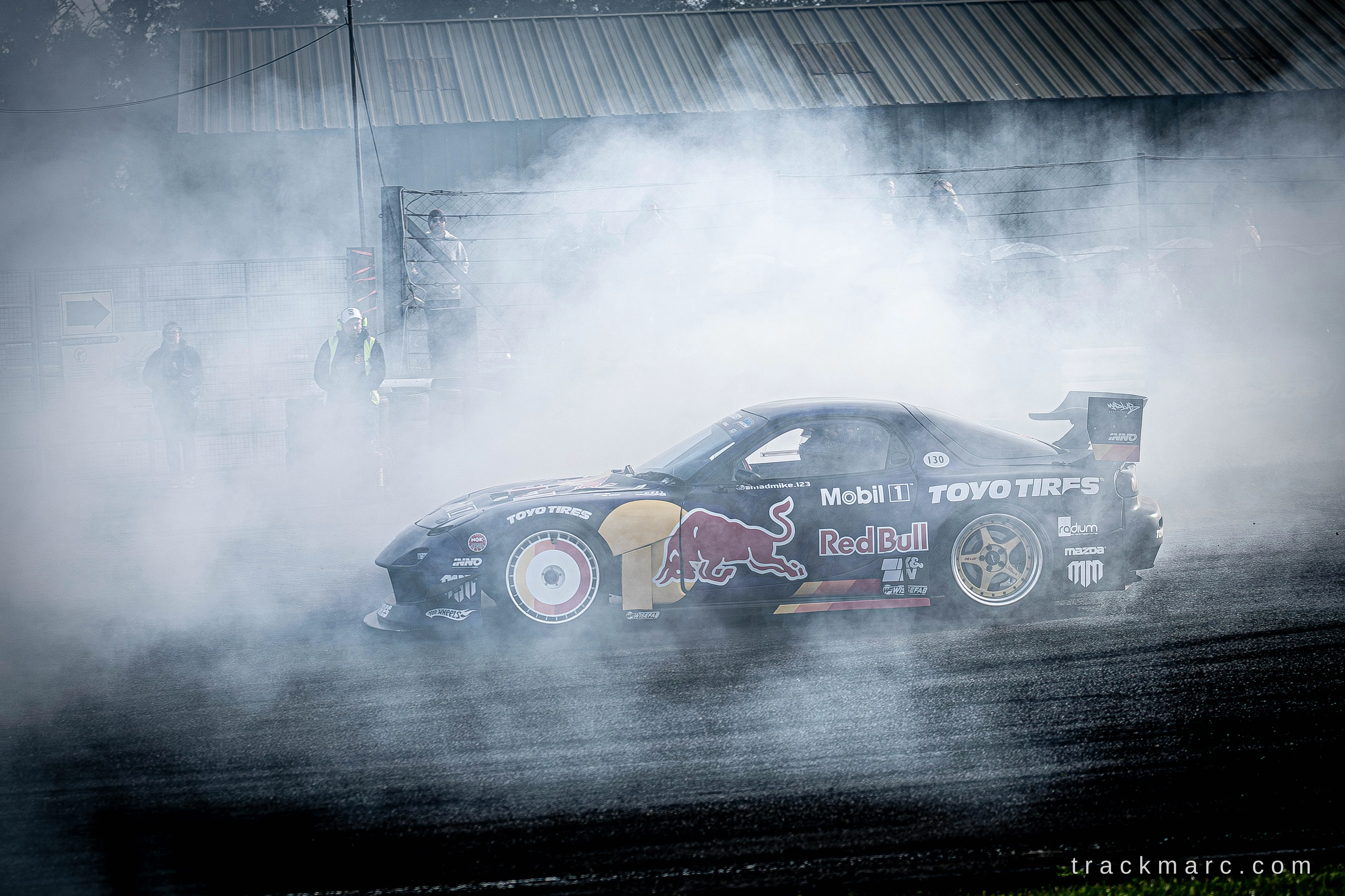 Mad Mike Whiddett's Mazda RX-7 at 130 Showdown