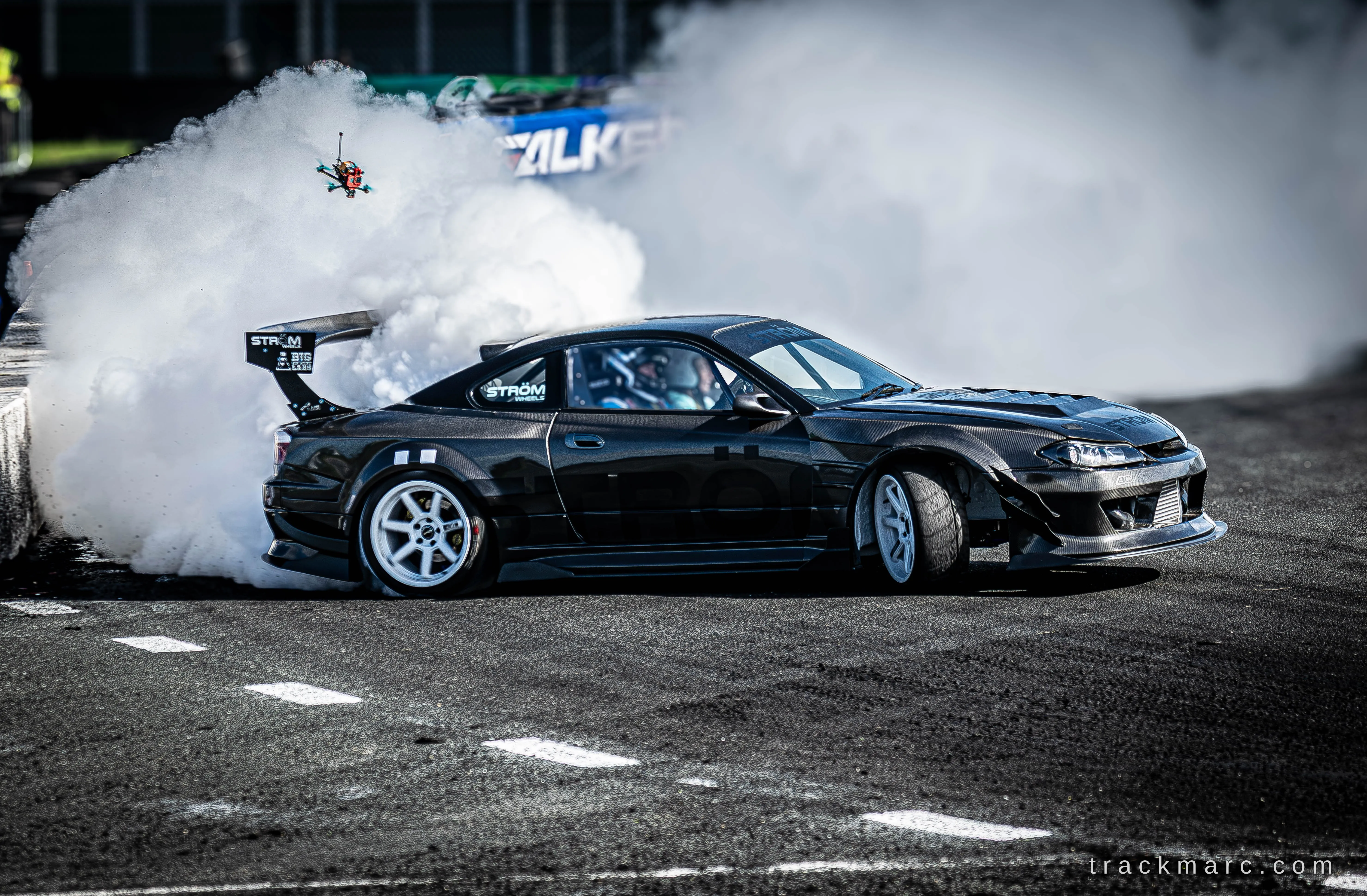 Carbon fibre Nissan Silvia S15 at 130 Showdown