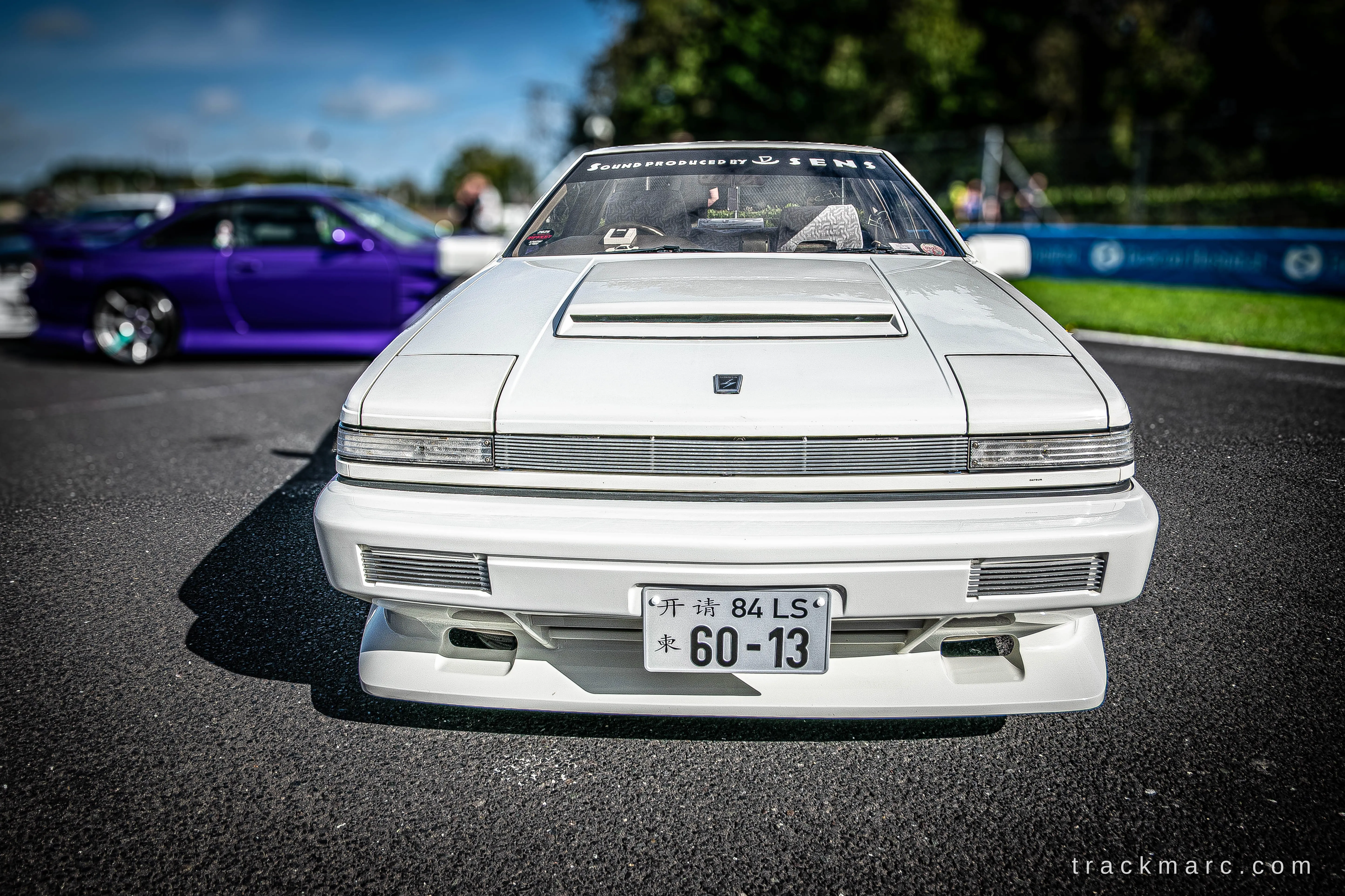 White Nissan S12 — 130 Showdown