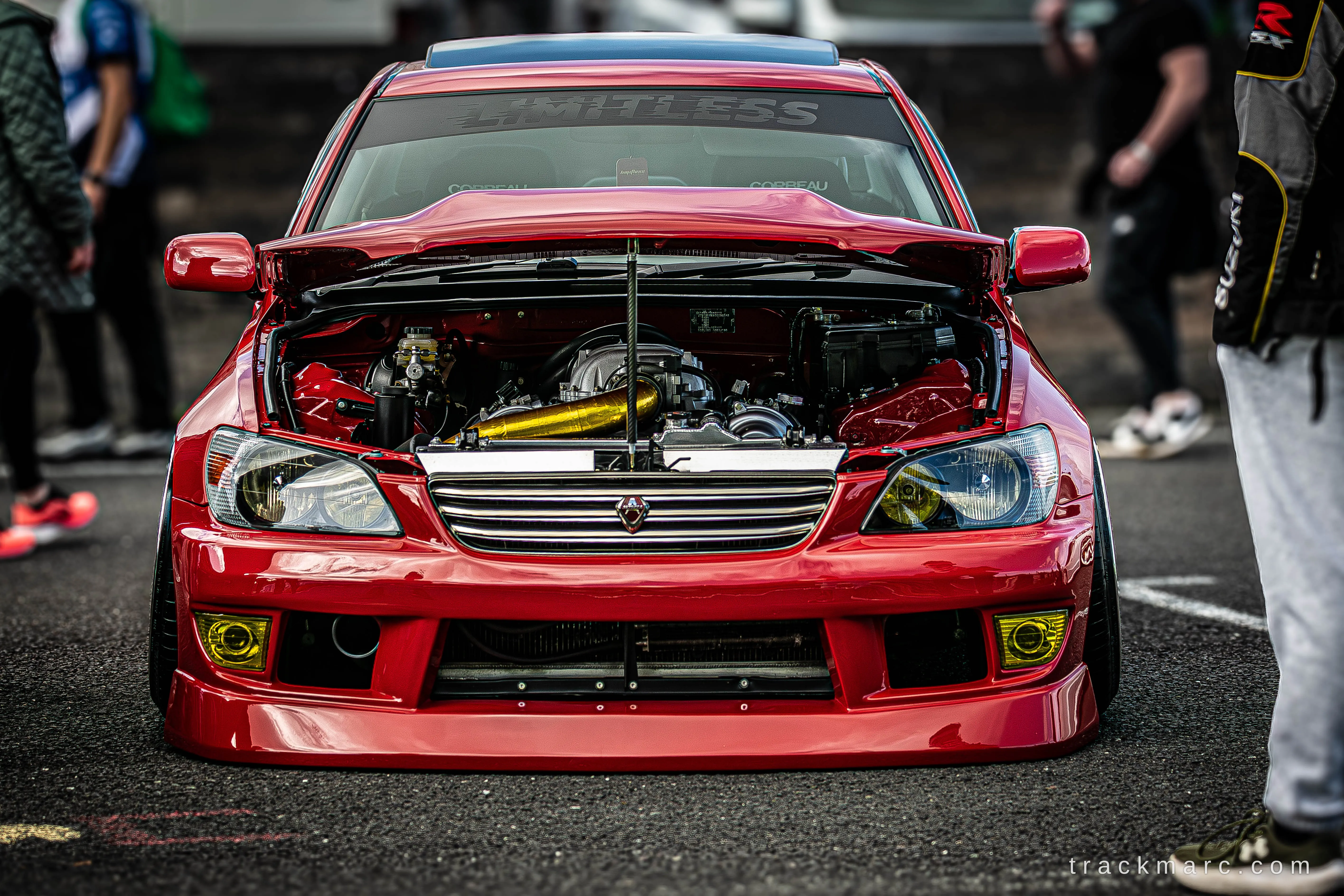 Red Lexus IS200 — 130 Showdown