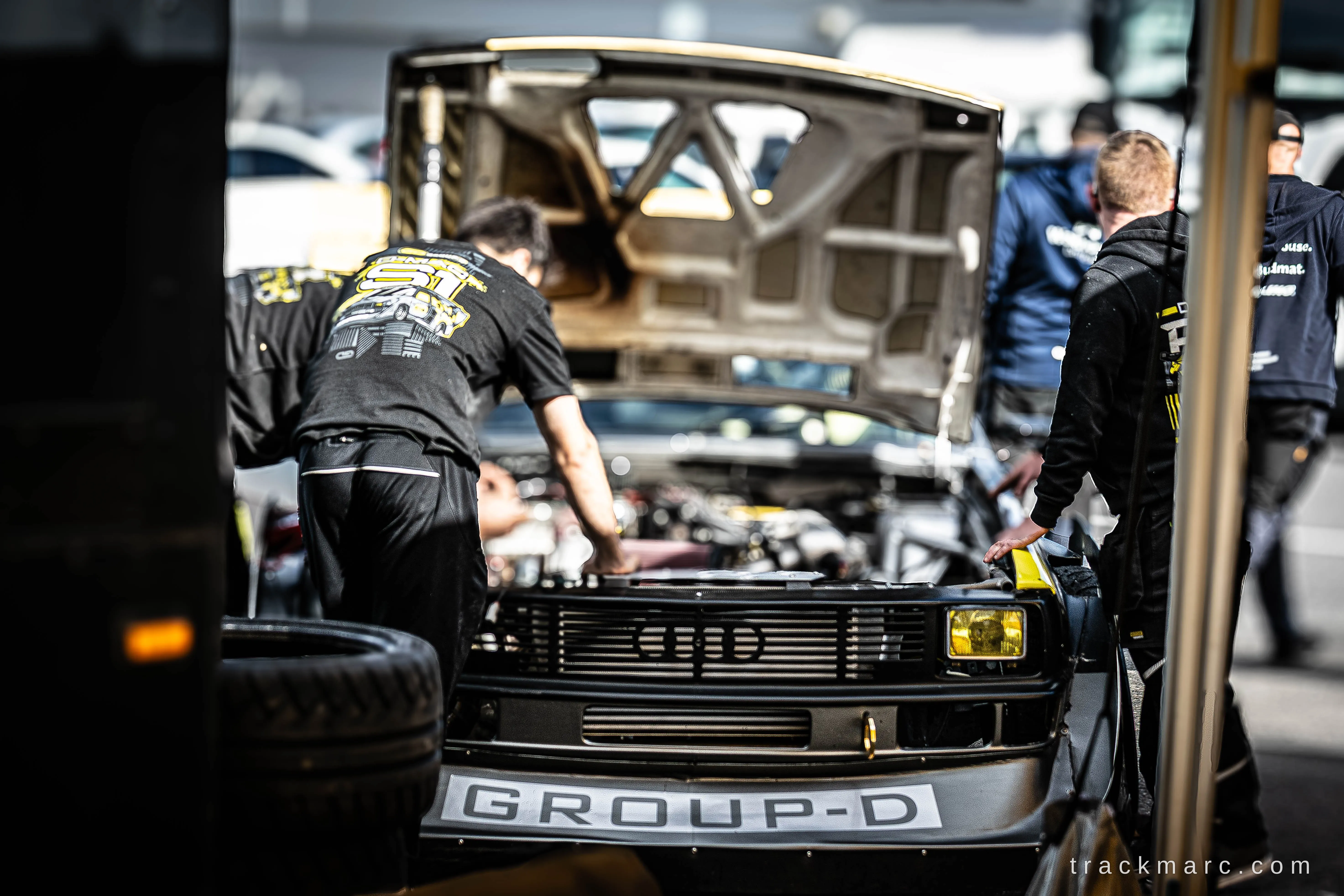 Audi Coupe in the pits — 130 Showdown