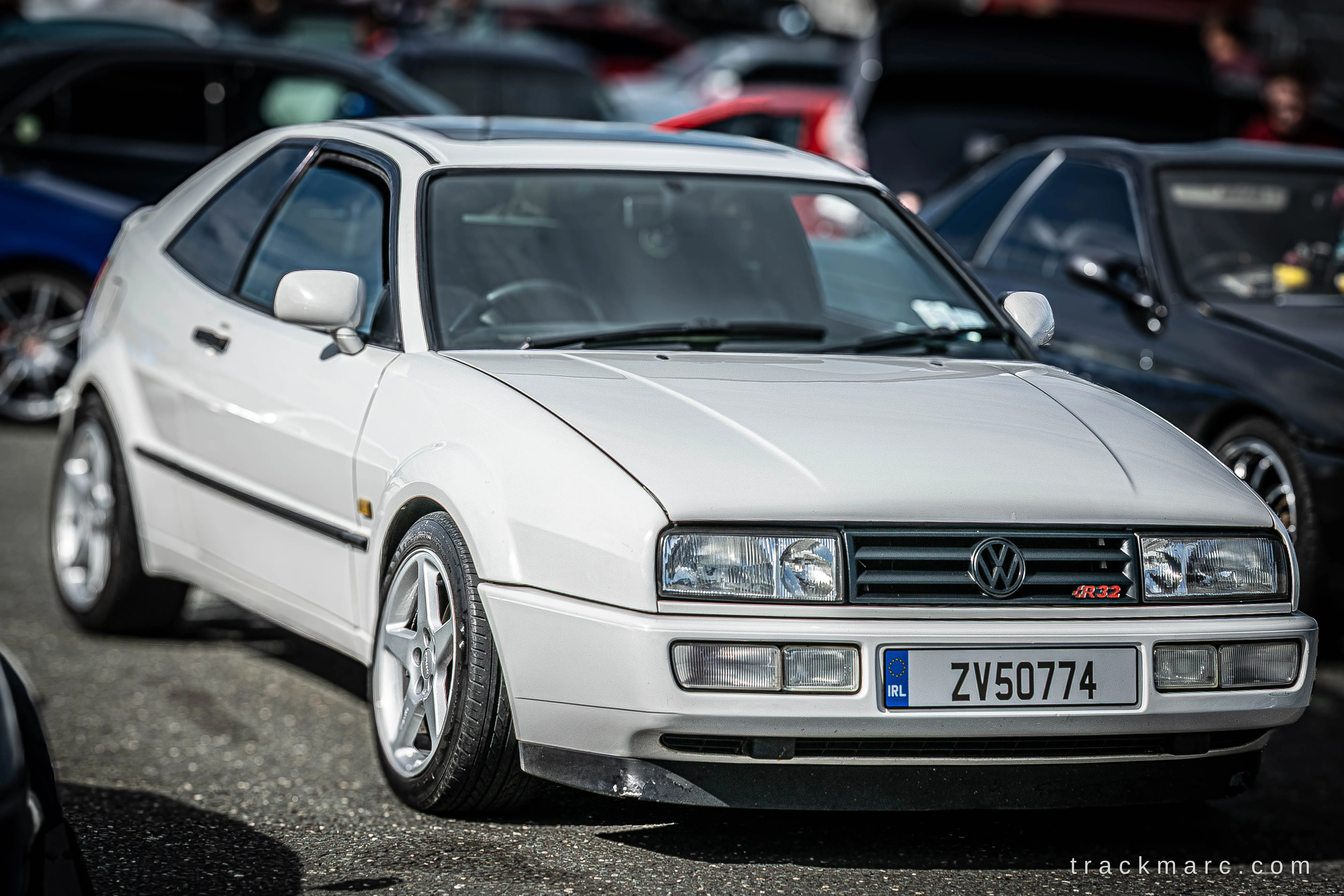 White Volkswagen Corrado — 130 Showdown