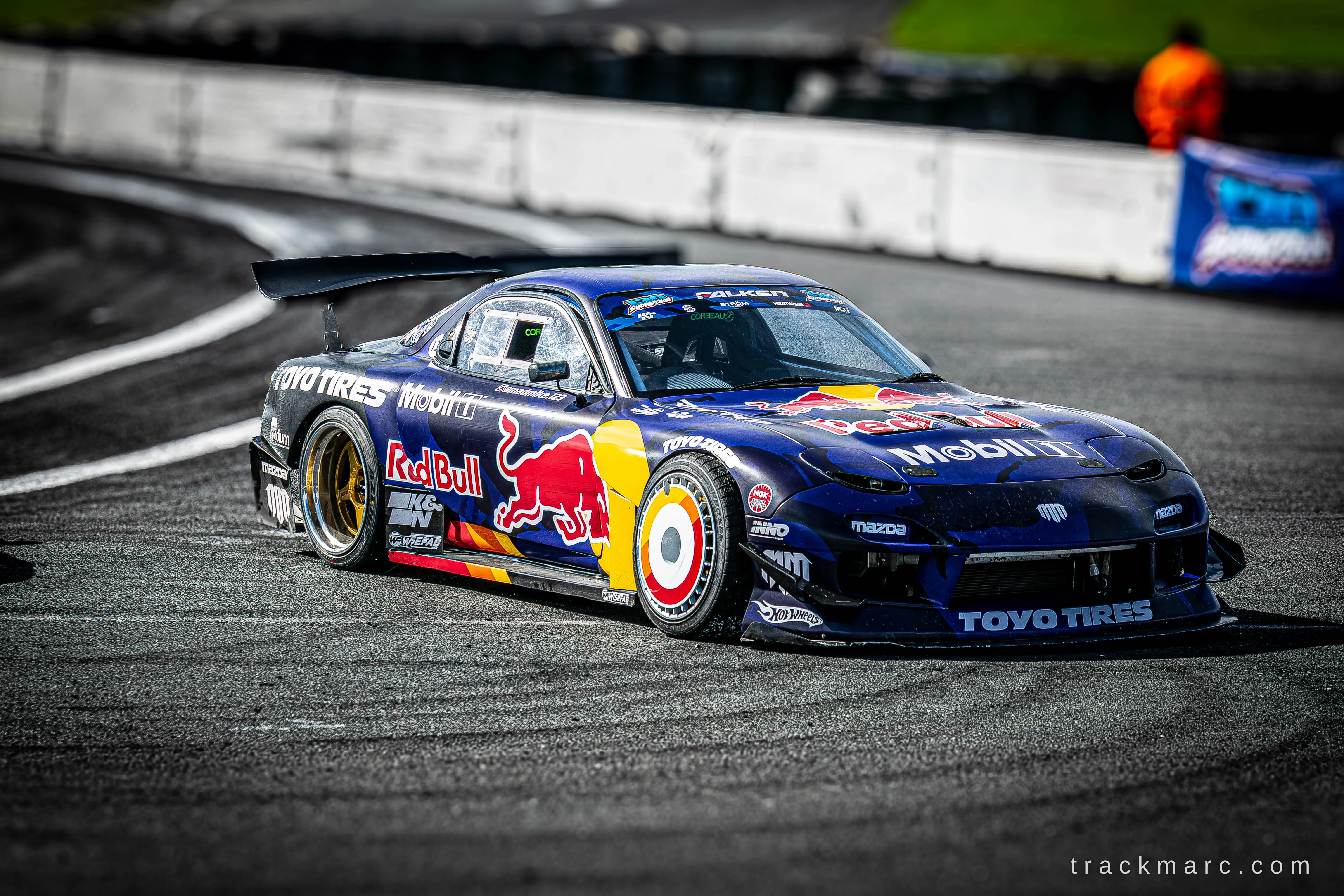 Mad Mike Whiddett's Mazda RX-7 at the 130 Showdown